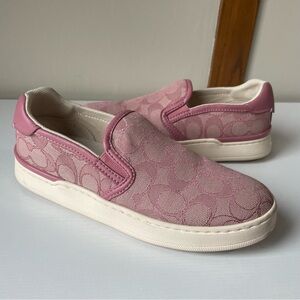 Coach Pink Slip-On Sneakers Size 5.5